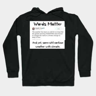 Words Matter Donald Trump Contradictory Hypocritical Tweets Gifts Hoodie